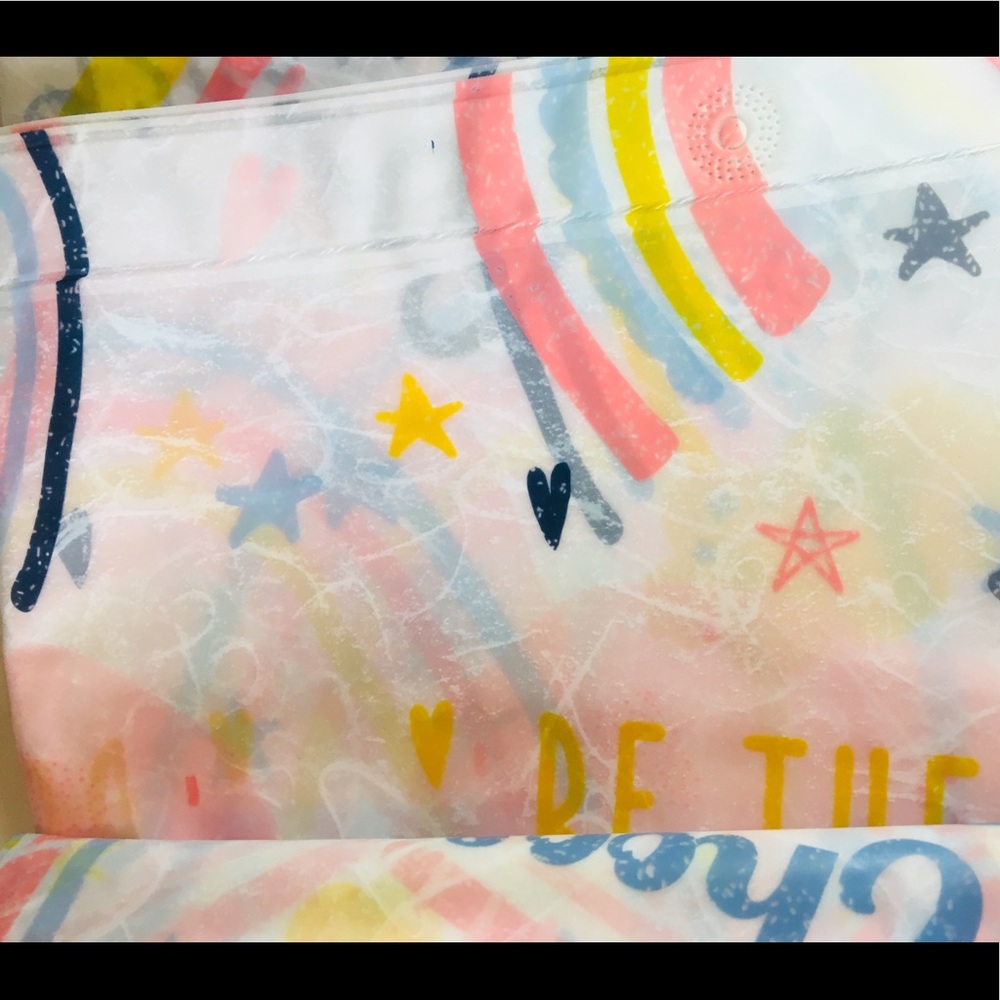 Splash Multicolor Inspirational Shower Curtain - Picture 7 of 10